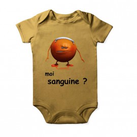 Body orange sanguine pour bébé Baby Or Courtes