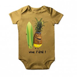 grenouillère ananas pour bébé Baby Or Courtes