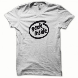 Tee shirt GEEK Inside noir/blanc