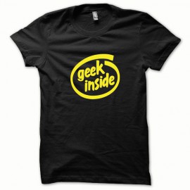Tee shirt GEEK Inside jaune/noir