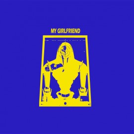 Tee shirt My Girlfriend Cylon jaune/bleu royal