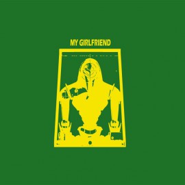 Tee shirt My Girlfriend Cylon jaune/vert bouteille